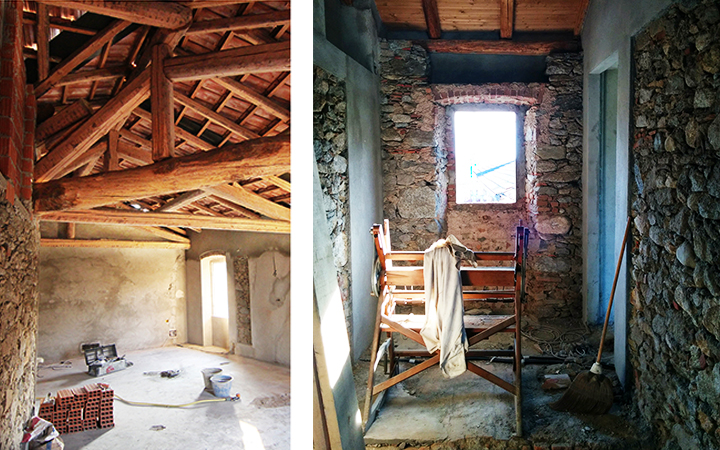 cascina in collina restauro